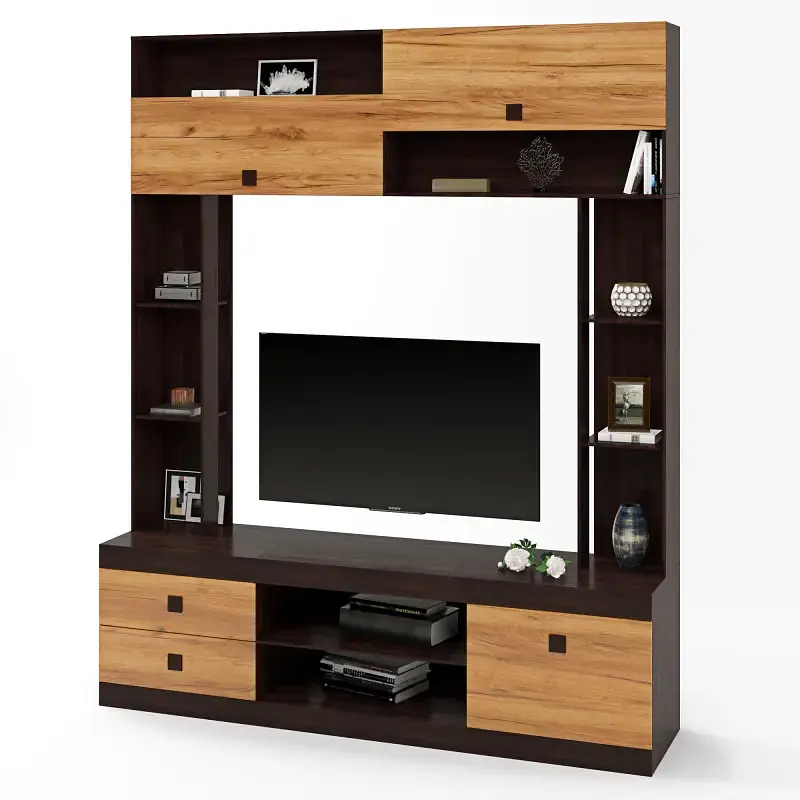 Стінка для вітальні Еверест Соната венге темний/дуб крафт золотий (EVR-2251) - фото 2