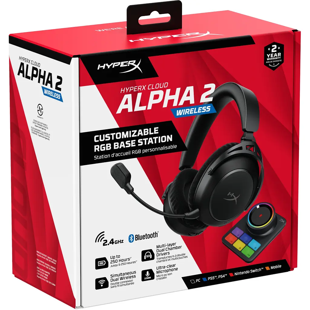 Навушники HyperX Cloud Alpha 2 Wireless Black (AJ5C7AA) - фото 11