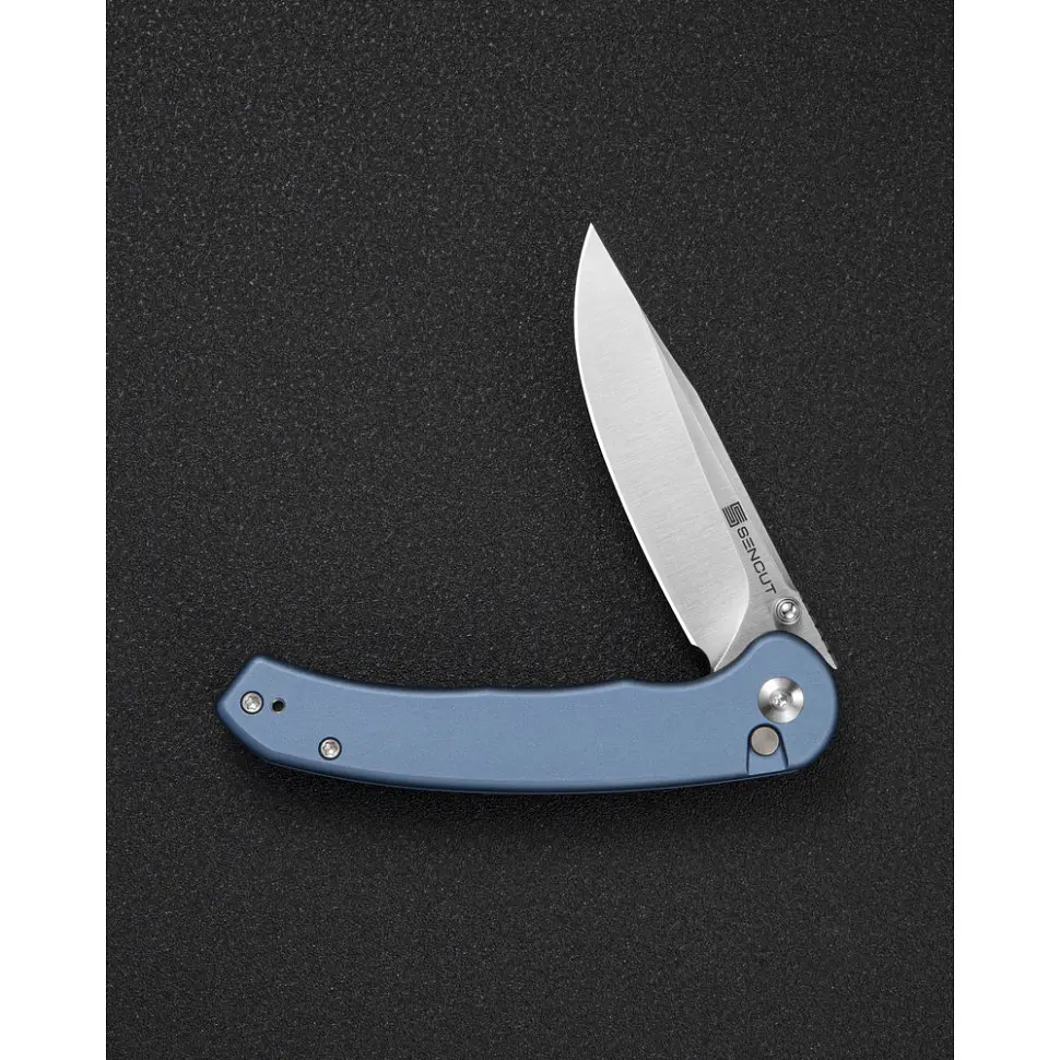Ніж складаний туристичний Sencut Ingot (8.2 см) D2 / Aluminum синій - фото 8