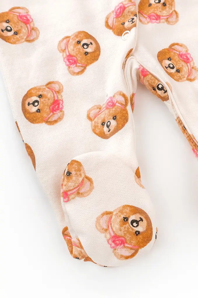 Комбінезон з начосом для новонародженої дівчинки Girl Bears - фото 5