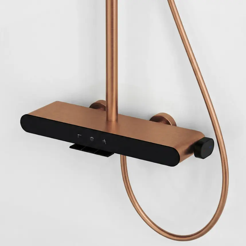 Душова система з виливом Rea Farel brushed copper REA-P0357 - фото 3