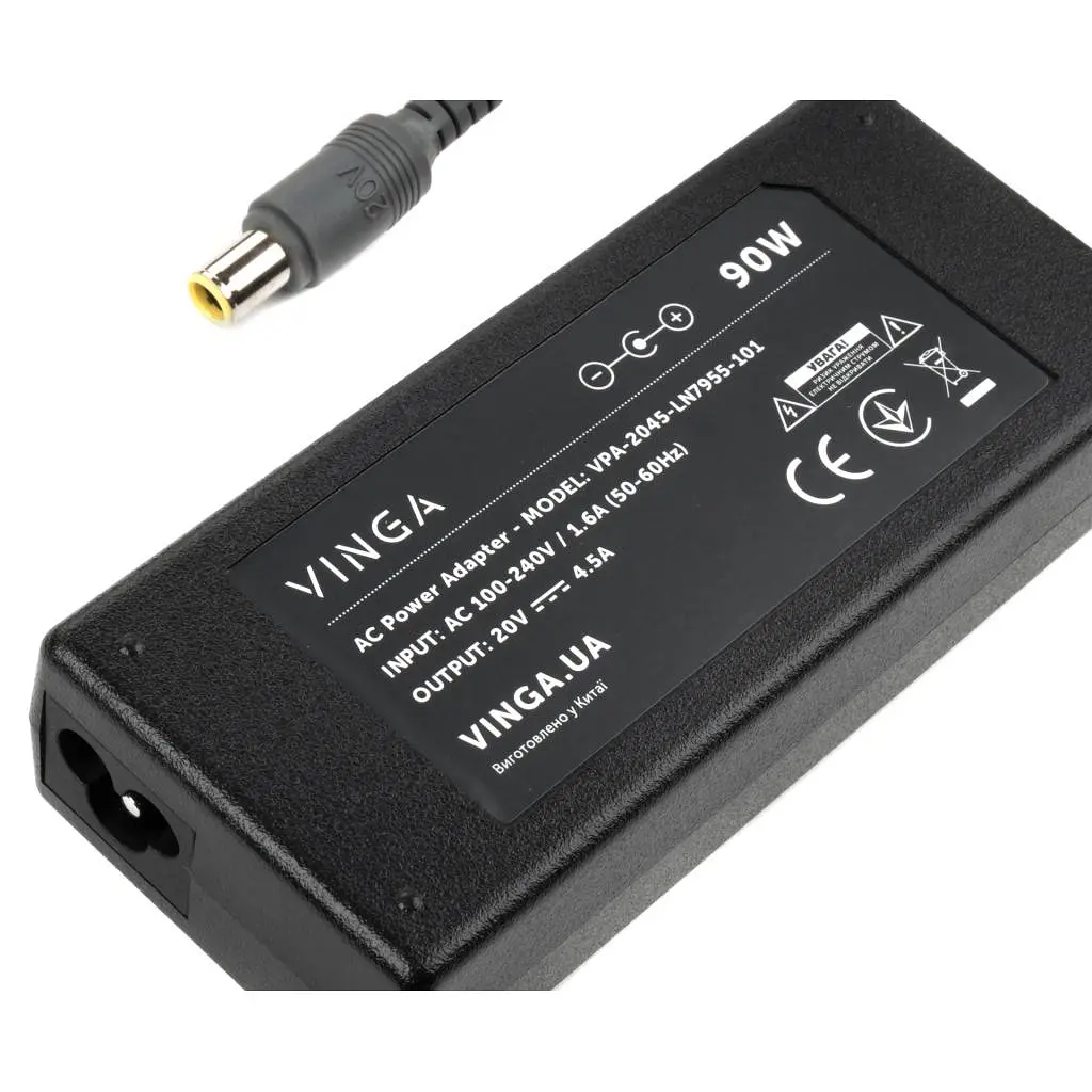 Блок питания к ноутбуку Vinga Lenovo 90W 20V 4.5A 7.9*5.5 (VPA-2045-LN7955-101) - фото 3