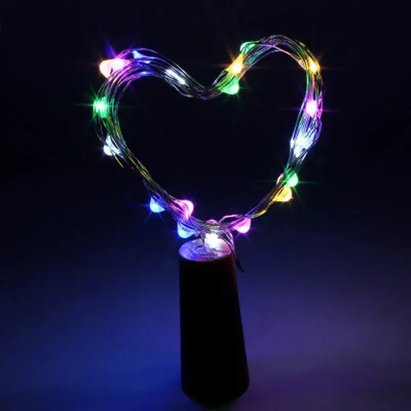 Гірлянда ColorWay пробка для пляшки на батарейках LED 20/2М (5шт/уп) кольорова (CW-GC-20L2BMC) - фото 4