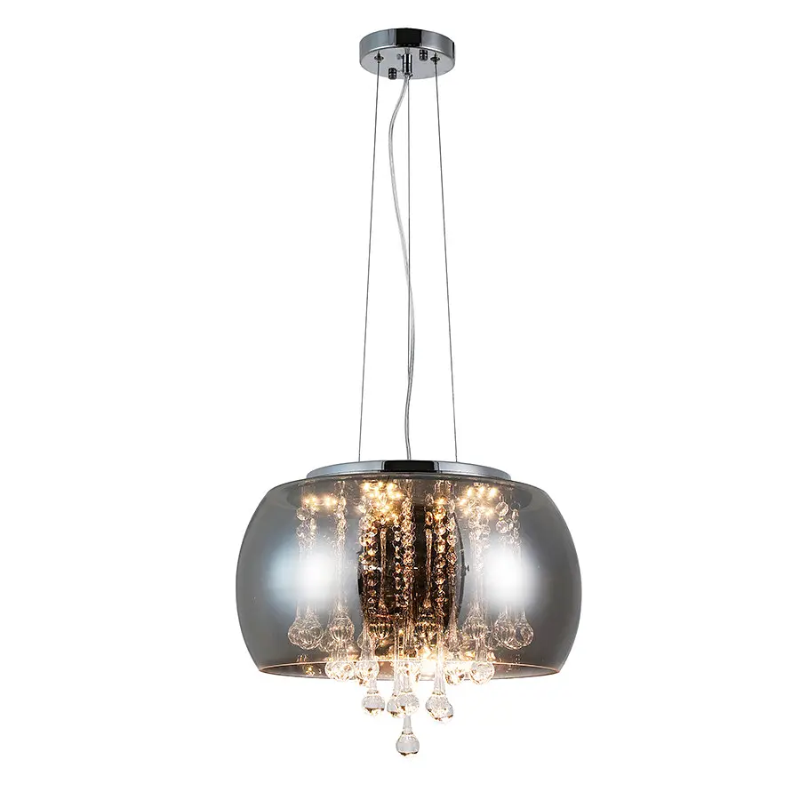 Світильник підвісний LED Levistella 800P8057 led (400x205) SM, 18W, Чорний метал + скло, для вітальні - фото 2