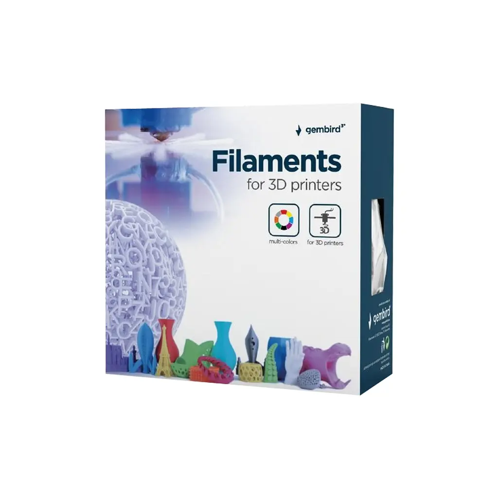 Пластик для 3D-принтера Gembird PLA-PLUS, 1.75 мм, silver, 1кг (3DP-PLA+1.75-02-S) - фото 3
