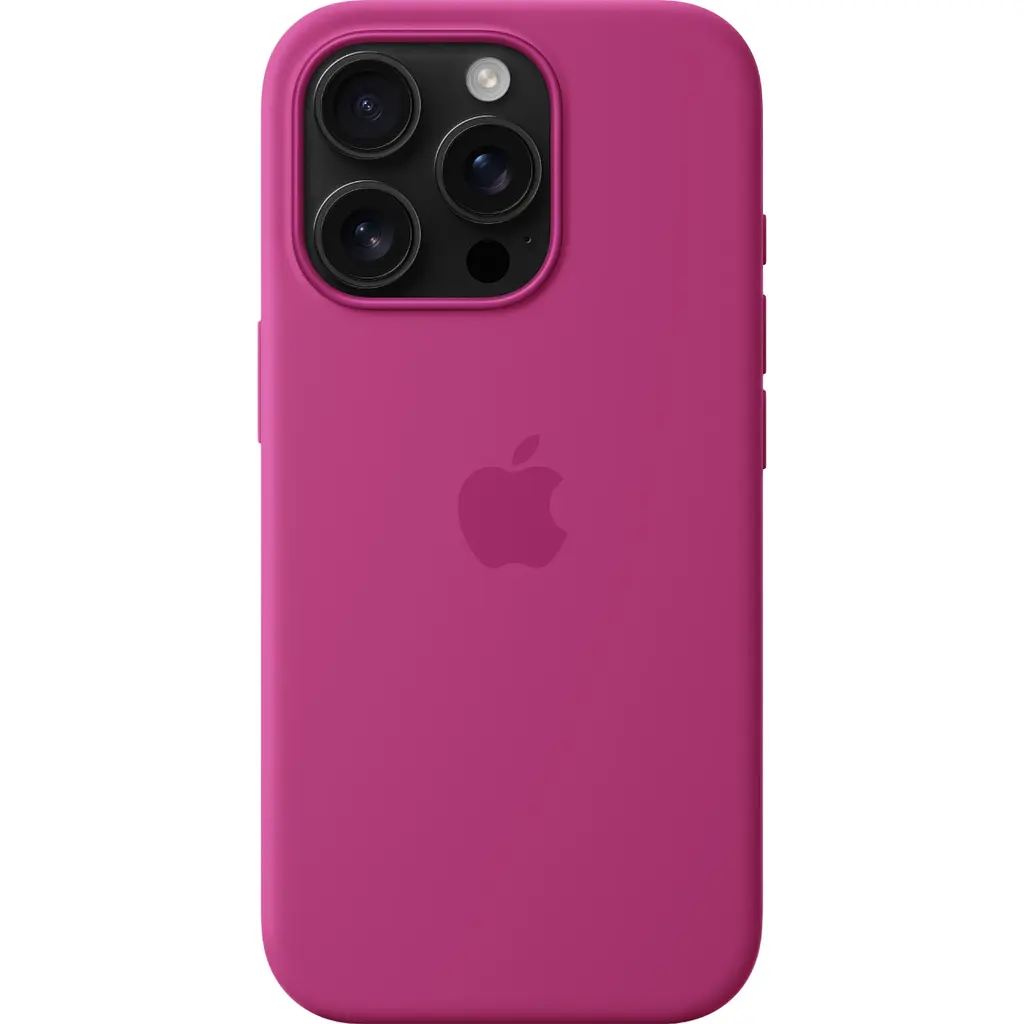 Чохол Silicone Case with MagSafe для Apple iPhone 16 Pro Fuchsia AAA [116594] - фото 4