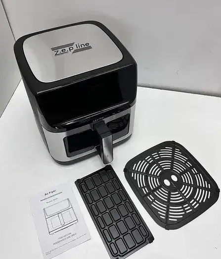 Професійна фритюрниця Zepline ZP-211 з двома тенами та об'ємом 14 л для дому та бізнесу Чорна - фото 5