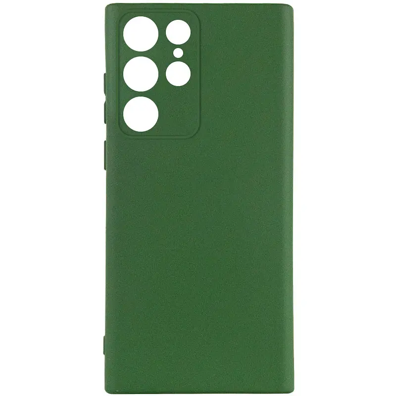 Чохол TPU GETMAN Liquid Silk Full Camera для Samsung Galaxy S26 Ultra Зелений / Dark green - фото 2