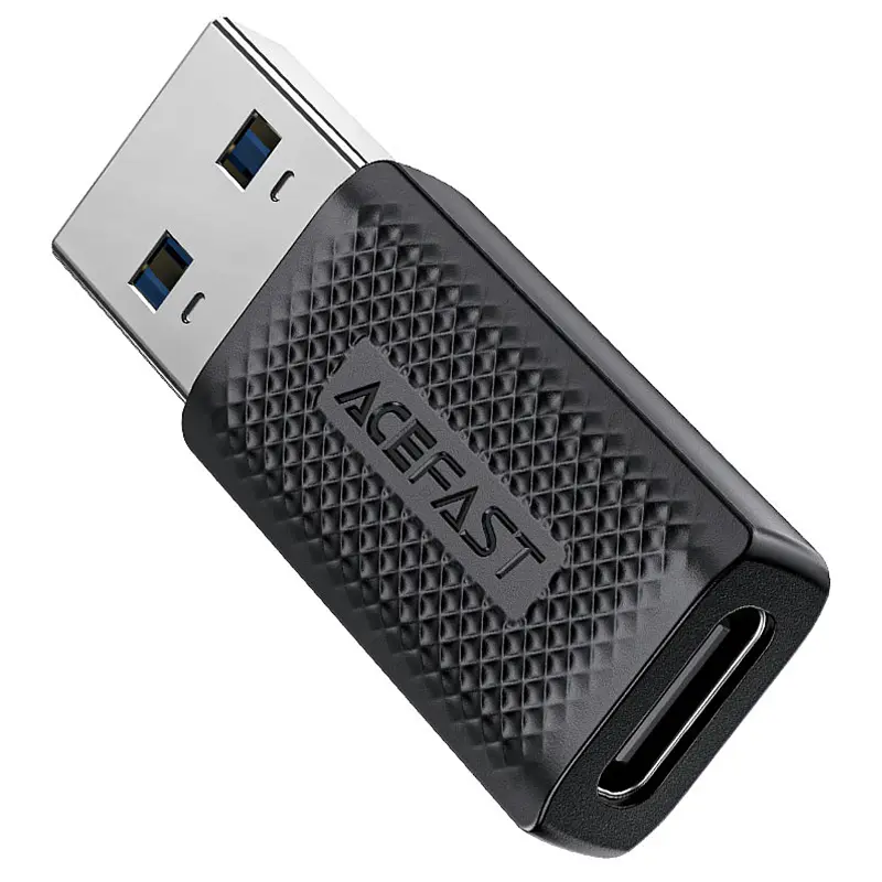 Перехідник Acefast J2 USB Male to Type-C Female USB3.0 Black - фото 4