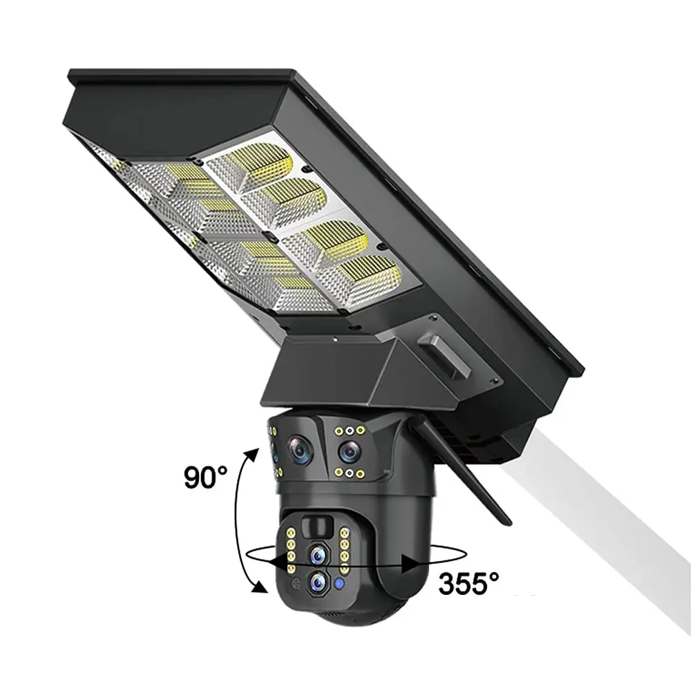 IP PTZ-відеокамера автономна з WiFi, прожектором та сонячною панеллю 3Mp+3Mp+3Mp Light Vision VLC-1030WIA10ZL/2C (Lamp+Solar) f=4mm, на акумуляторних батареях (75-00339) - фото 8