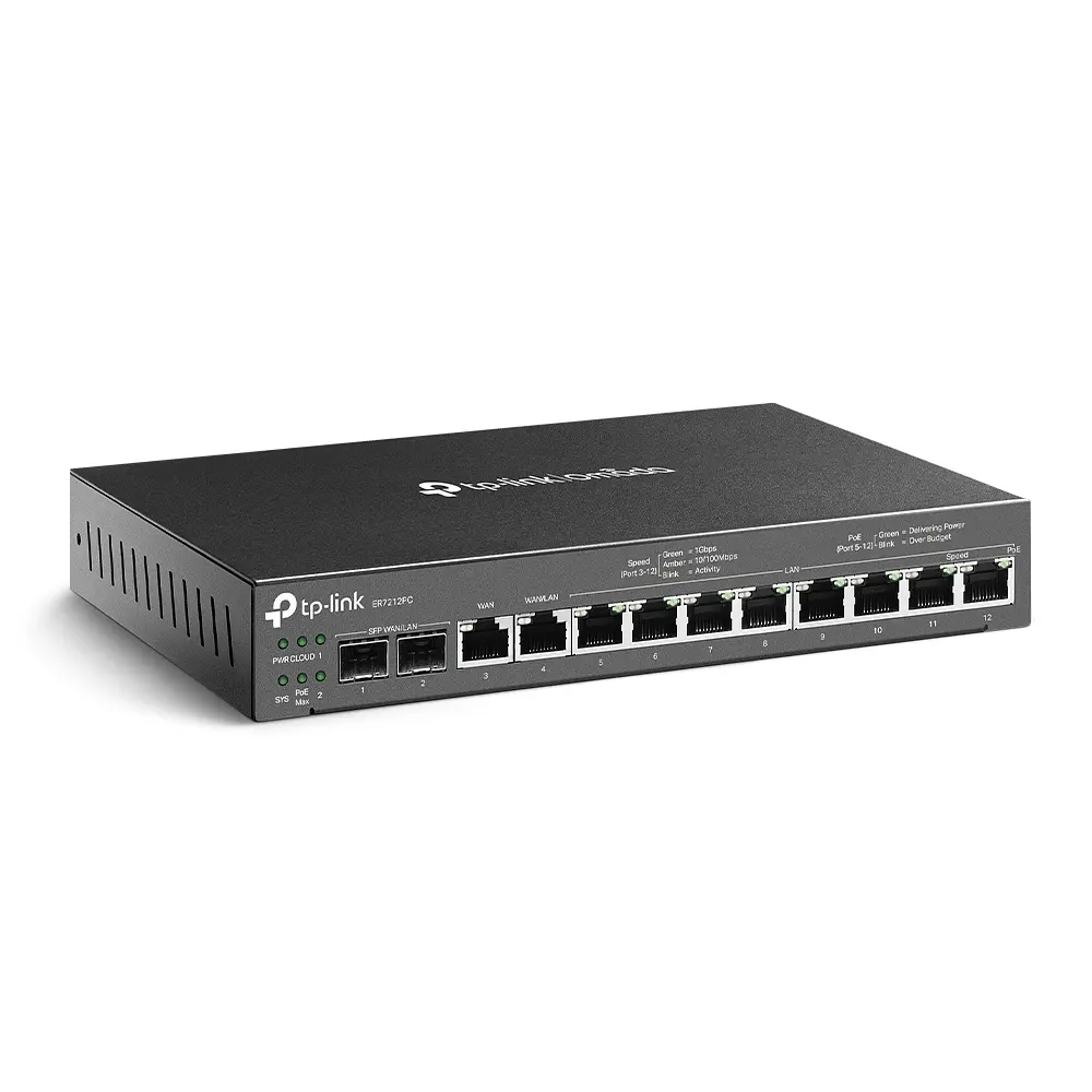 Мультисервісний Маршрутизатор ER7212PC 8xGE LAN (8xPoE), 1xGE WAN, 1xGE WAN/LAN, 2xGE SFP WA TP-Link teh0017220 - фото 3