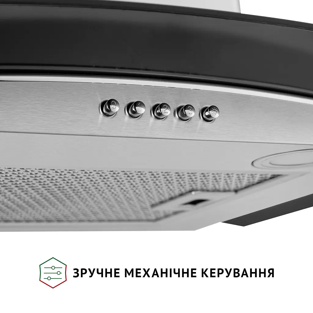 Витяжка декоративна зі склом PERFELLI GRASSI 6HMX INOX - фото 6