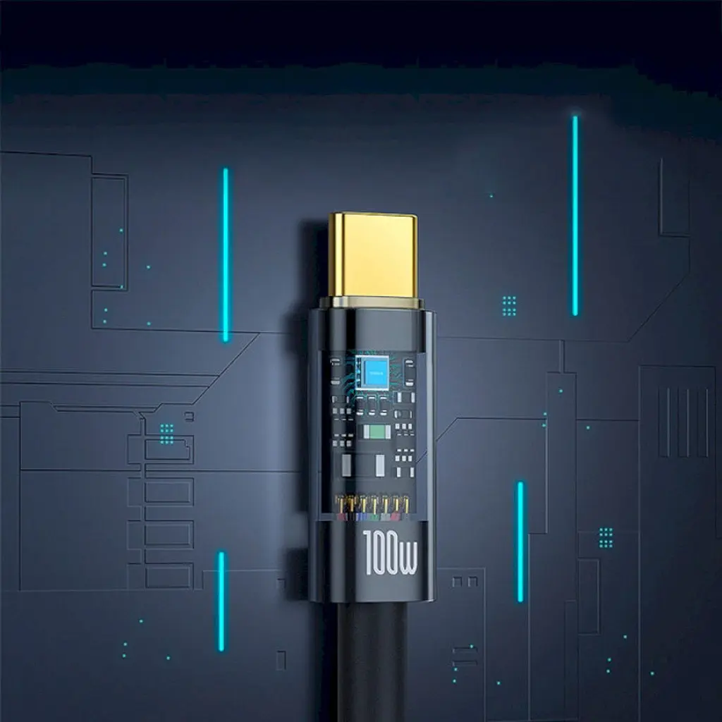 Кабель Baseus Explorer with Auto Shutdown USB-C to USB-C 100w 2m Cluster Black (P10319704111-00) [155540] - фото 9