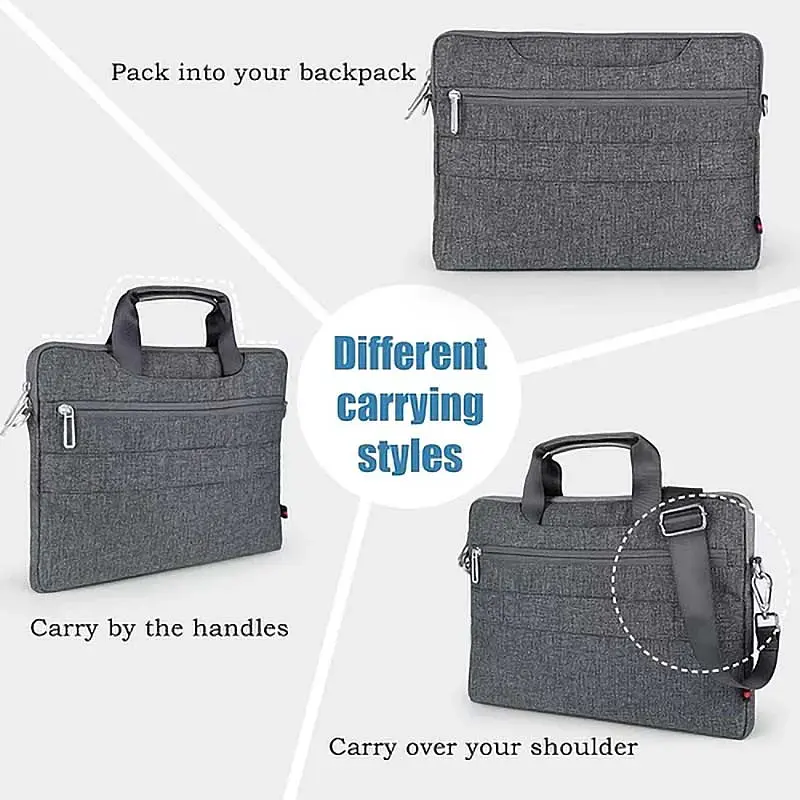 Сумка для ноутбуку WIWU City Commuter Bag 15.6 Grey - фото 5