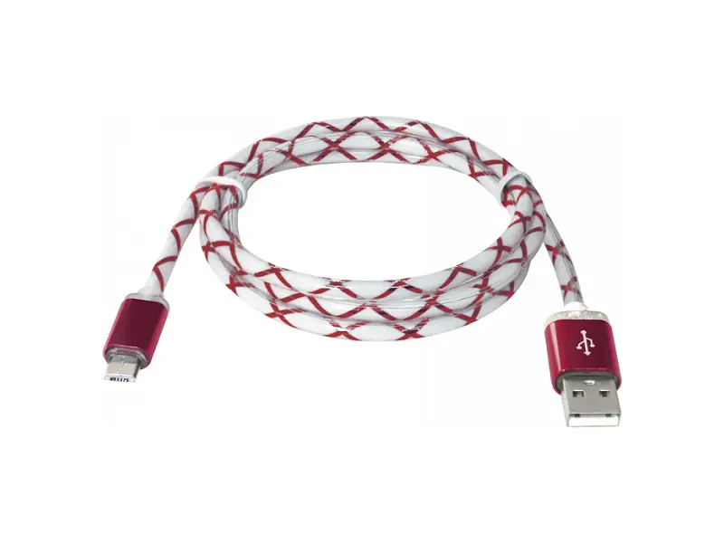 Кабель Defender USB08-03LT USB(AM)-MicroBM RedLED backlight (87556)