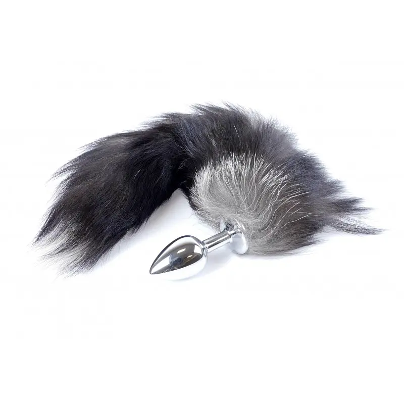 Анальна пробка з хвостом Boss Fox TAIL Black XXL, 9х4 см, чорний - фото 4