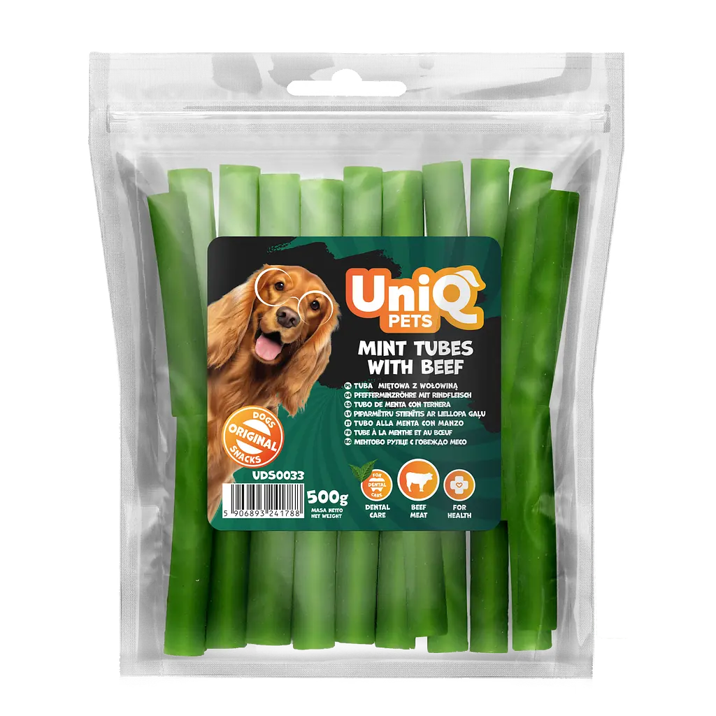 Ласощі для собак UniQ PETS М'ятні палички з яловичиною, 500 г - фото 4