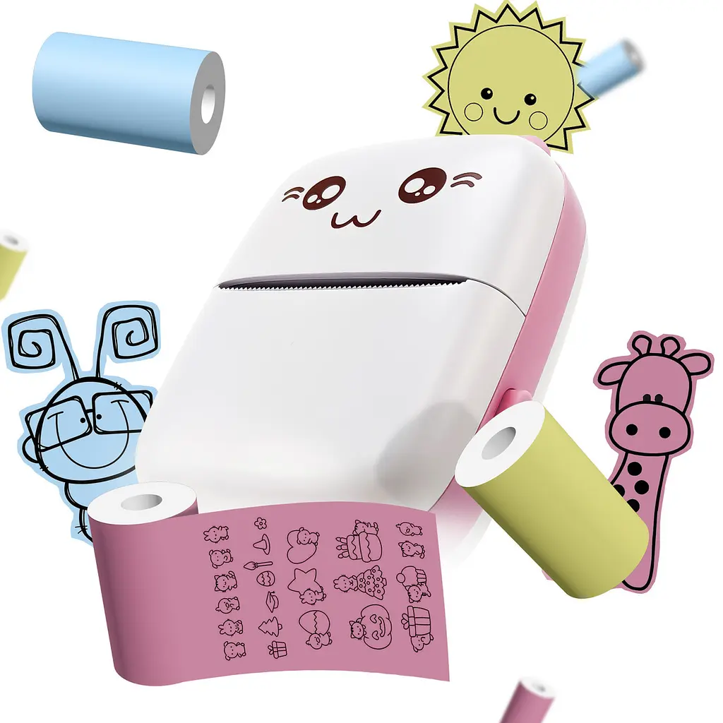 Портативний термопринтер JETIX Mini printer Pink - фото 9