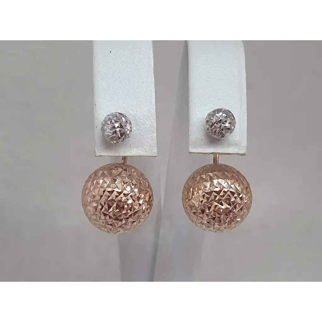 Золоті сережки Favoritum з алмазною гранню. 220336_12_А_КБ - фото 3