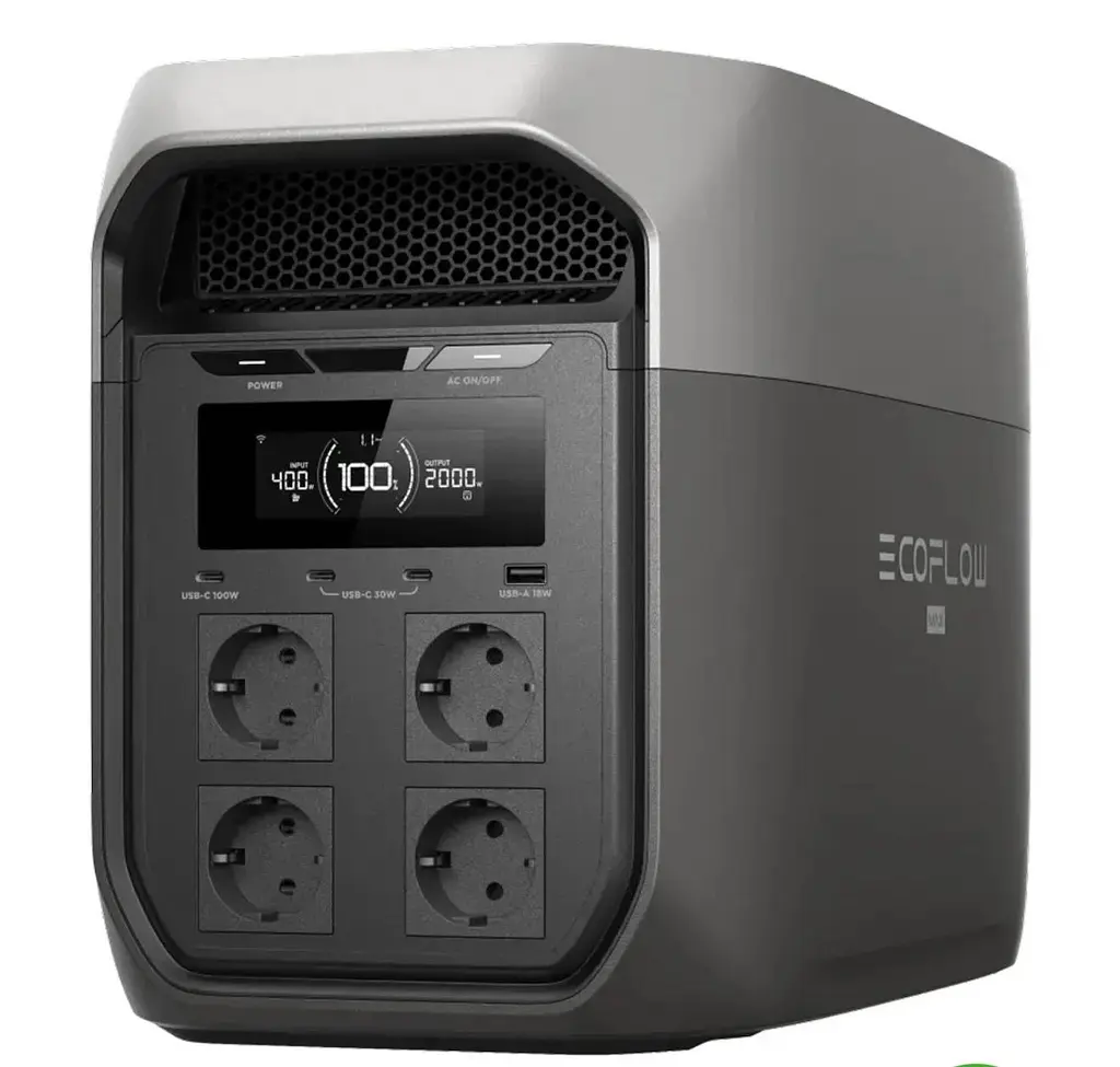 Зарядна станція EcoFlow DELTA 3 Max 2400Вт (Пік 4800 Вт) 2048 Вт·год Найновіші батареї LiFePO4 Наші Розетки - фото 2