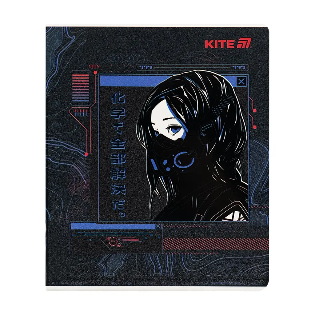Зошит Kite Anime, 24 аркуші, клітинка (K25-238-1), в асортименті - фото 4
