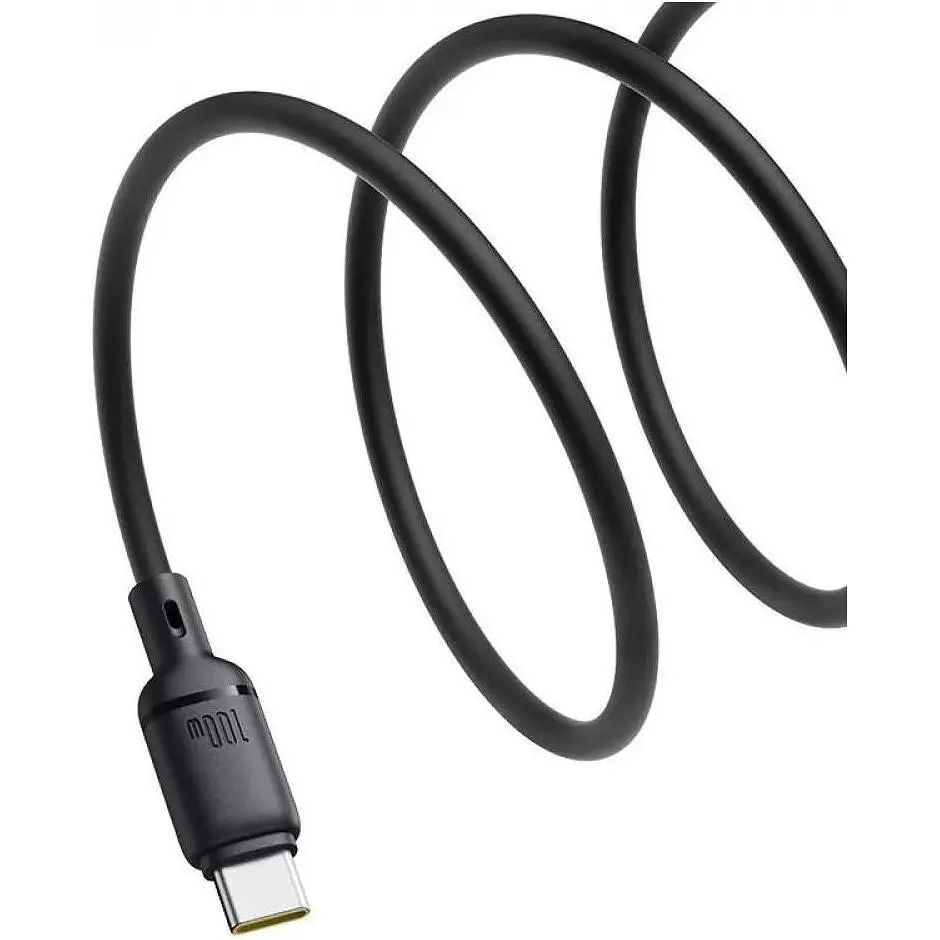 Кабель Baseus Silky Series USB-A to USB-C 100W 1m Black (P10377703113-00) [155534] - фото 4