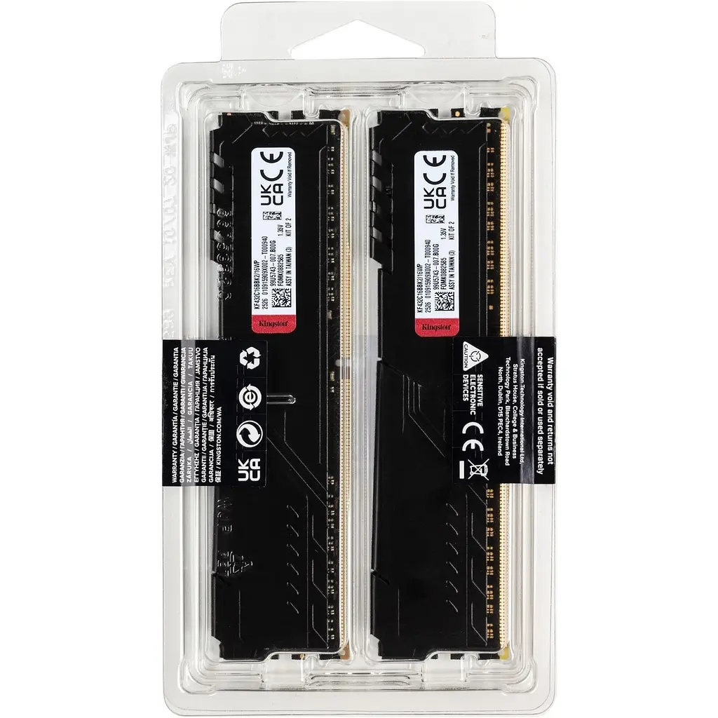 Модуль пам'яті DDR4 Kingston FURY Beast 2x16GB 3200 MHz Black (KF432C16BB1K2/32WP) [147840] - фото 4