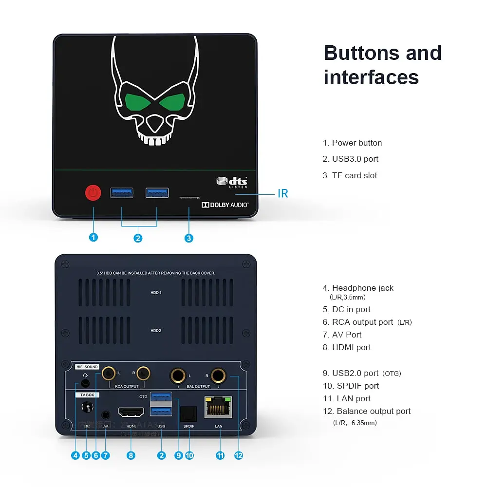 Android приставка Smart TV Box Beelink GS-King X Dual HDD 4K UltraHD - фото 5