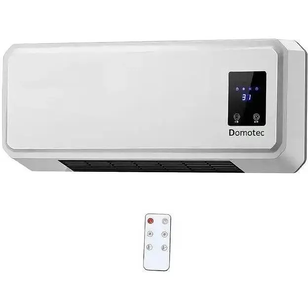 Тепловентилятор Domotec MS 5962 обогреватель настенный керамический 2 режима работы 2000 Вт белый - фото 2