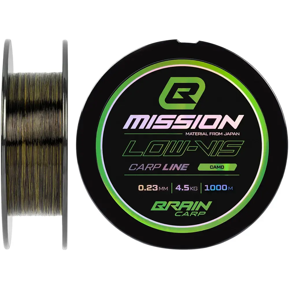 Волосінь Brain Mission Carp Line (Camo) 1000m 0.23mm 4.5kg
