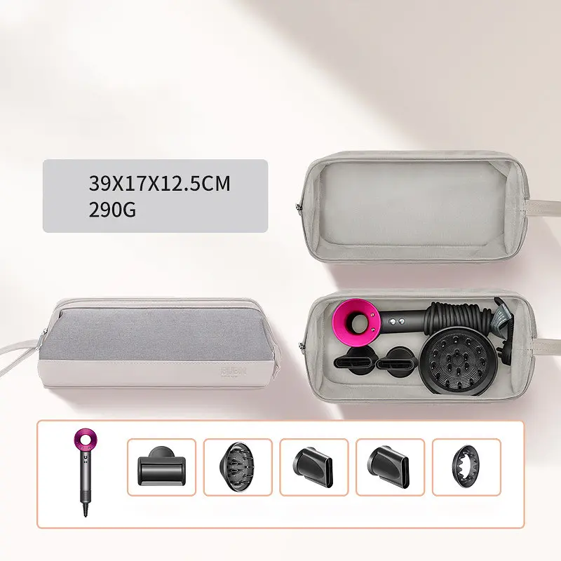 Сумка-чохол для зберігання фена BUBM Dyson Supersonic 39x17x12.5 см Сірий (IBH061S) - фото 9
