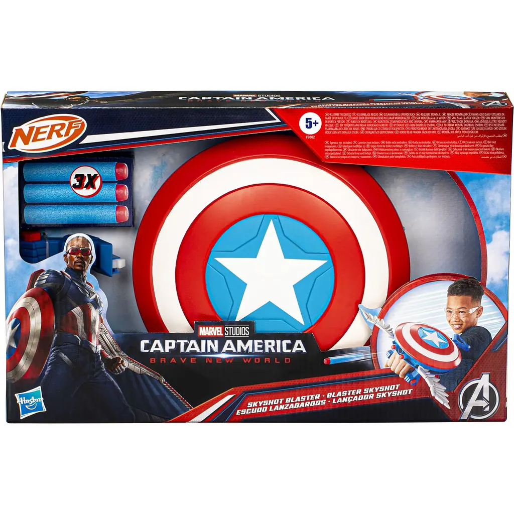 Іграшковий бластер Hasbro Nerf Marvel Captain America: Brave New World Skyshot (F9302) - фото 3