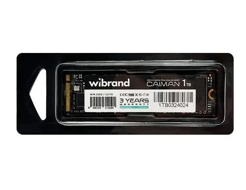 Твердотільний накопичувач SSD Wibrand 1Tb, Caiman, PCI-E 3.0 x4, M.2 2280, 3D TLC, 1600/1400 МБ/с teh0019752 - фото 3