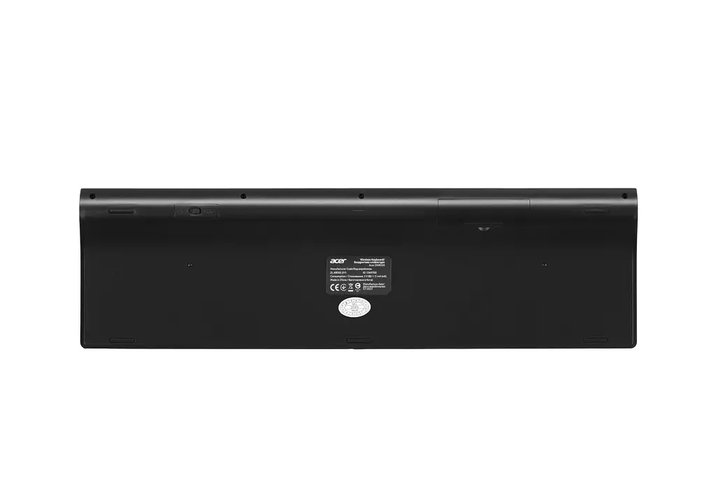 Бездротова клавіатура мембранна Acer OKR020 Black, 109key, WL, EN/UKR/RU - фото 2