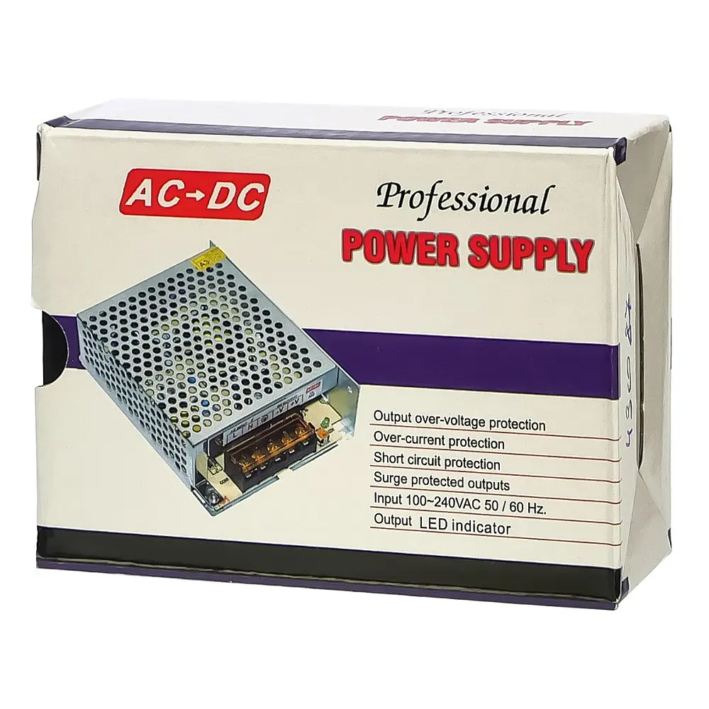 Блок живлення S-60-12 у перфорованому корпусі 12V/5A - фото 6