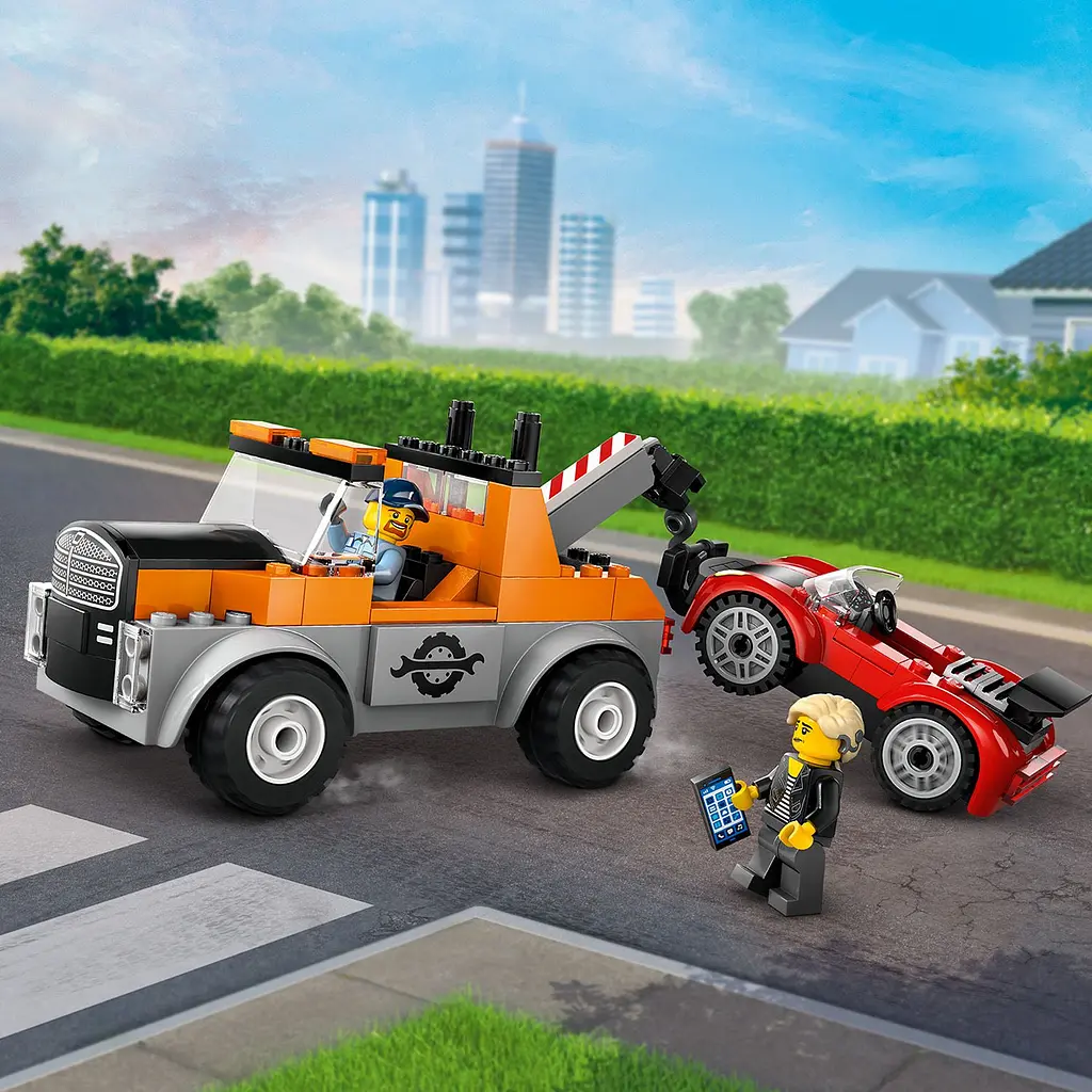 Конструктор LEGO City Евакуатор і ремонт спортивних авто 101 деталь (60435) - фото 8