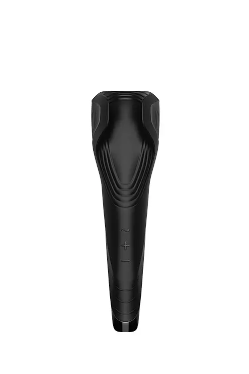 Мастурбатор Satisfyer Men Wand Vibrating стильний потужний з вібрацією, 20х7,5 см (чорний) - фото 3