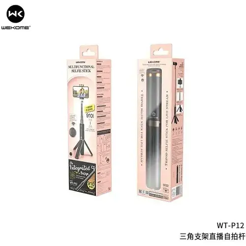 Селфі-монопод WK WT-P12 Tripod Bluetooth Selfie stick 910 мм - фото 3