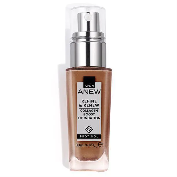 Тональний крем для обличчя Avon Anew з протинолом «Досконалість та оновлення» 245N Натуральний беж, 30 мл (158511239)