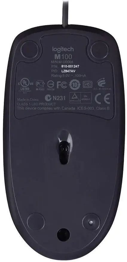 USB миша Logitech B100 black (910-003357) UA - фото 3