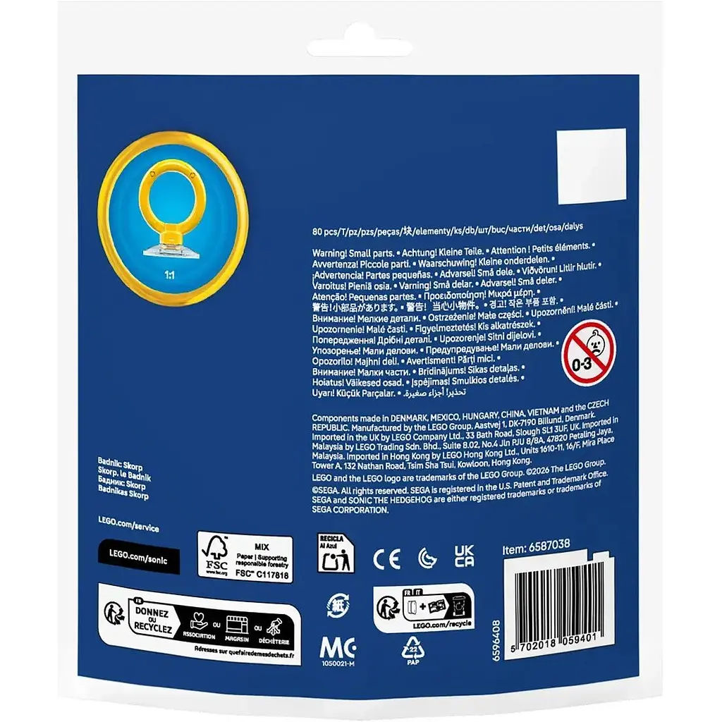 Конструктор LEGO Sonic the Hedgehog Badnik: Skorp 80 деталей (30733) - фото 4