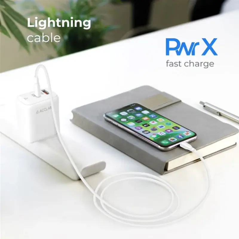 Дата кабель USB 2.0 AM to Lightning 1.2m PwrX 20W ACCLAB (1283126559549) - фото 5