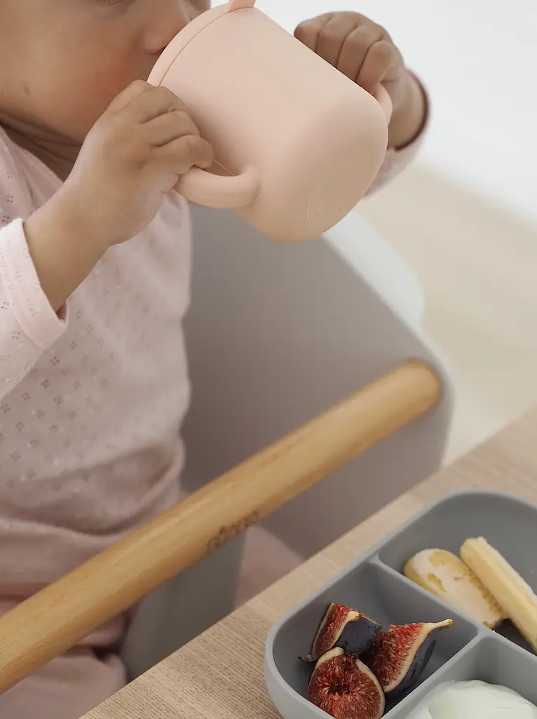 Набор посуды Beaba, силикон, 3 предмета, розовый с серым (913527) - фото 3