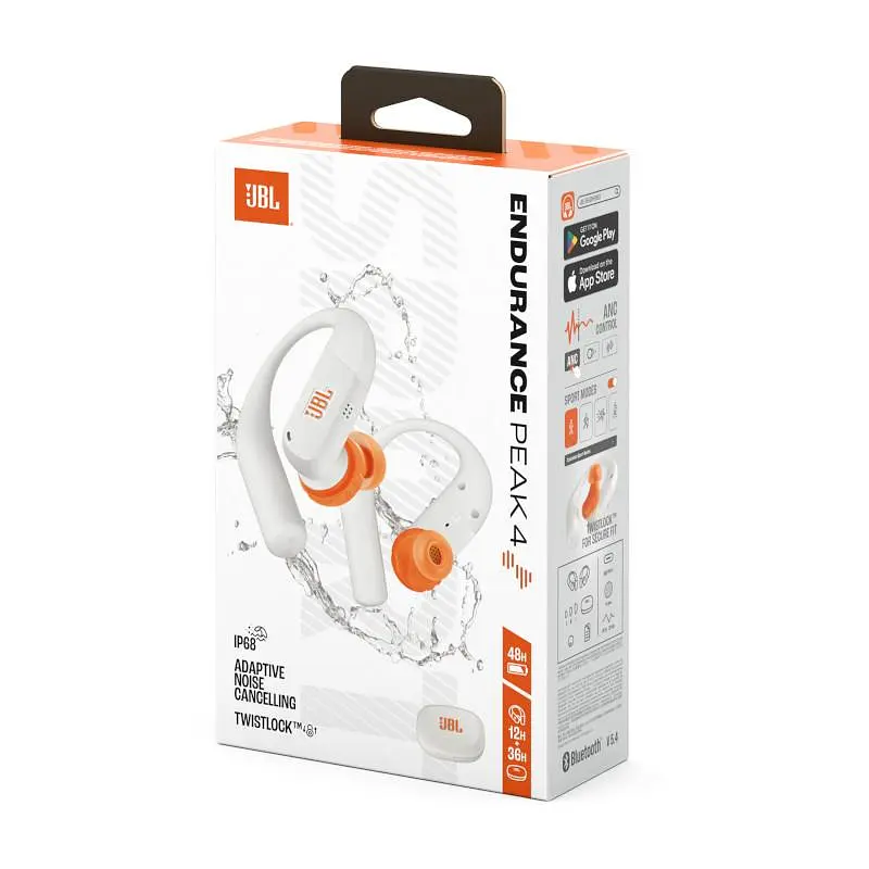 Спортивні бездротові TWS-навушники JBL Endurance Peak 4 White - фото 8