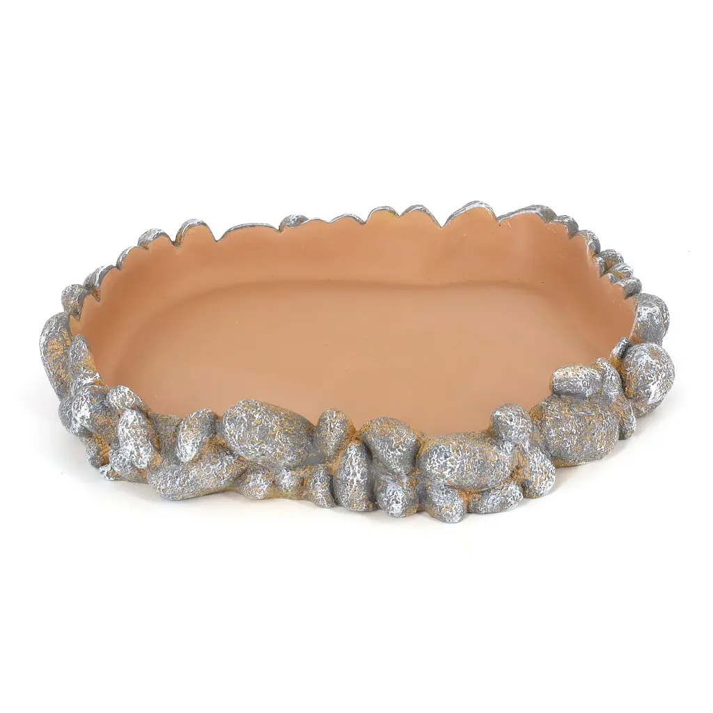 Поїлка для рептилій Hobby Drinking bowl Pebbles L 25x21x4см (36402) - фото 5