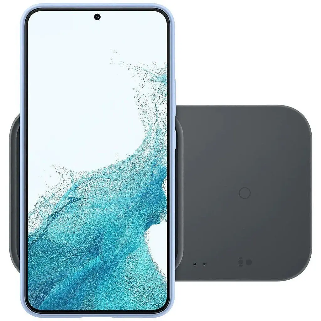 Бездротовий зарядний пристрій з блоком живлення Samsung EP-P5400 Wireless Charger Duo 15W Black (EP-P5400TBRGRU) - фото 2
