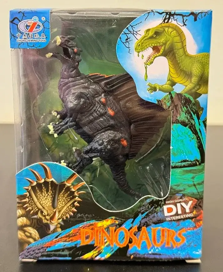 Фігурка динозавра Спинозавр фіолетово-жовтий Dino Toys - фото 2