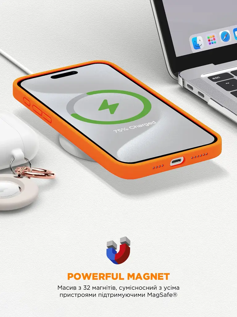 Чохол ArmorStandart ICON2 MagCase для Apple iPhone 15 Pro Max Cosmic Orange - фото 9
