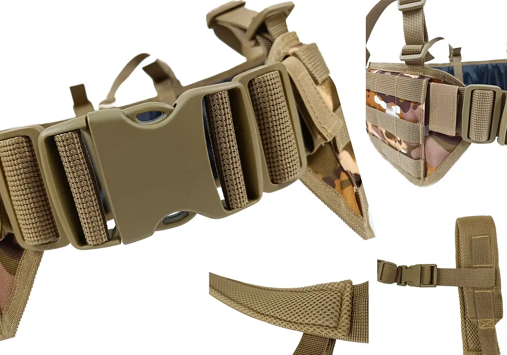Тактичний пояс розвантажувальний РПС з кріпленнім MOLLE та плечовими лямками Multicam Arid степовий без підсумків - фото 3