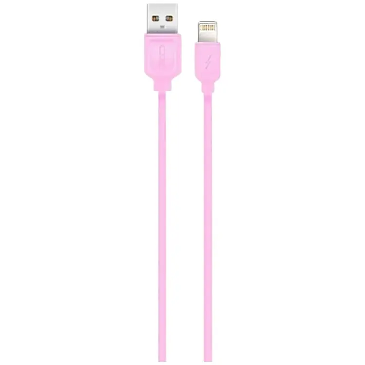 Кабель XO lightning NB36 2.1A/1m Pink